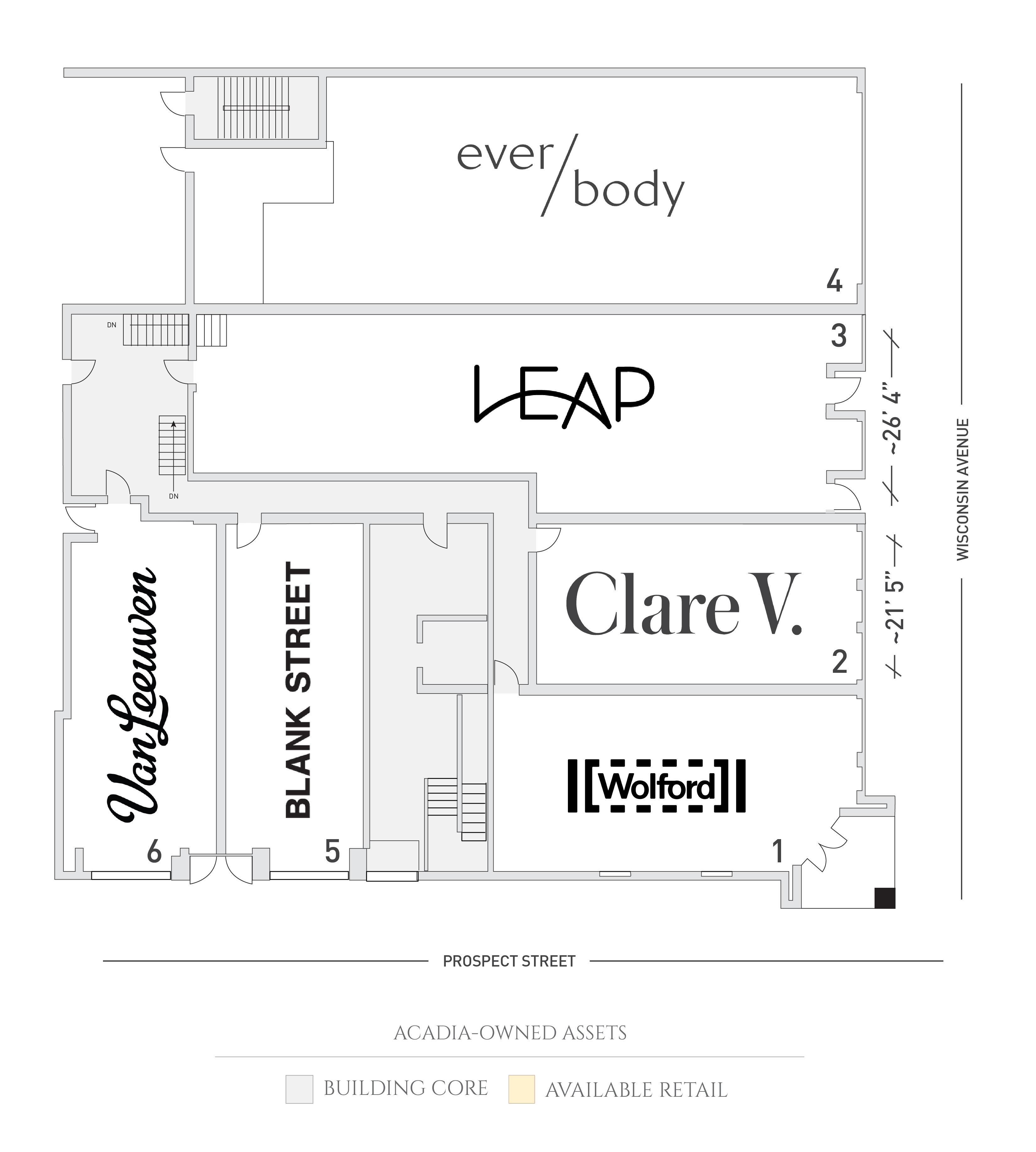 Floor plan showing Cure V. and other rooms.