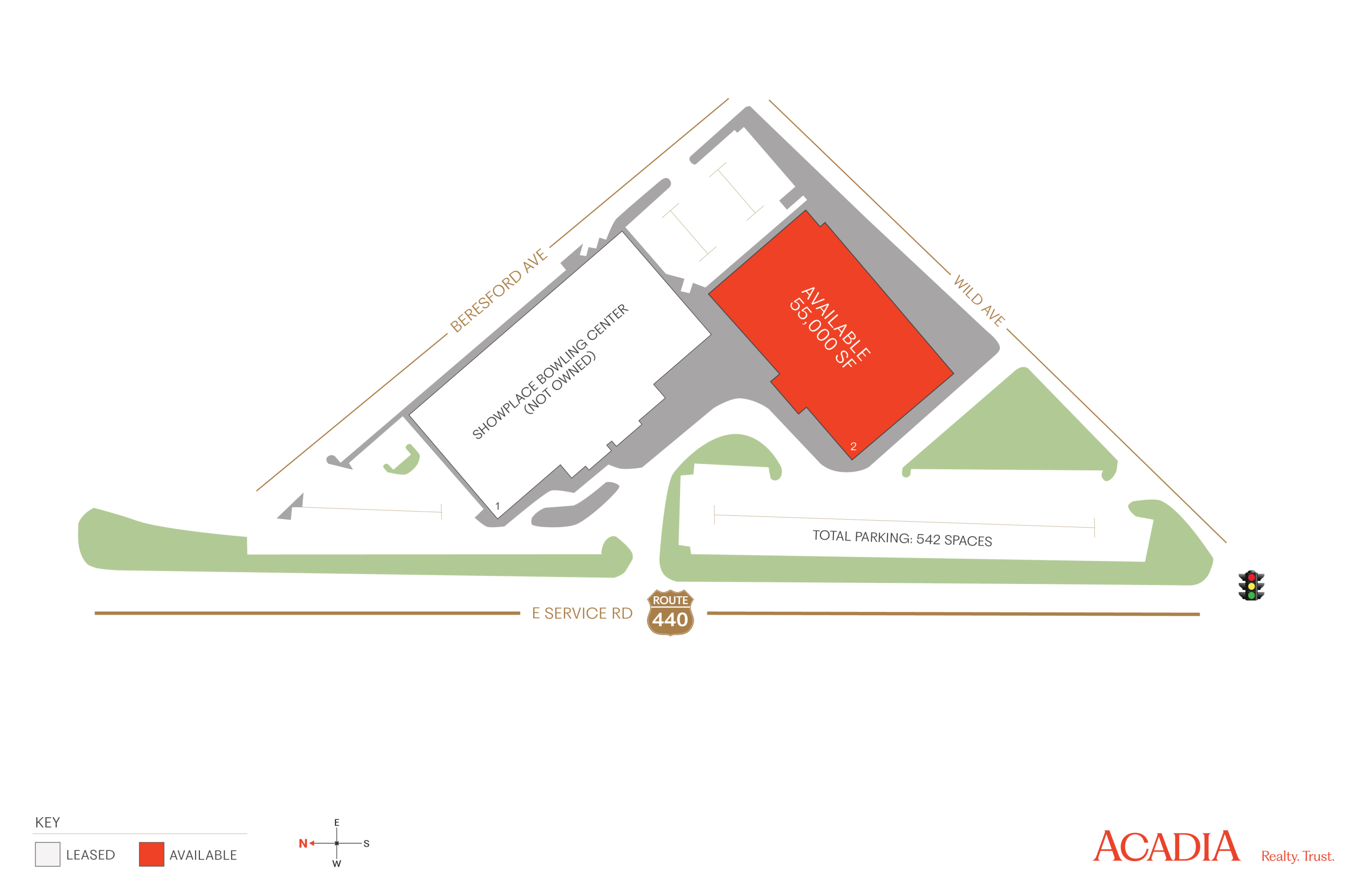 Site plan showing available space.