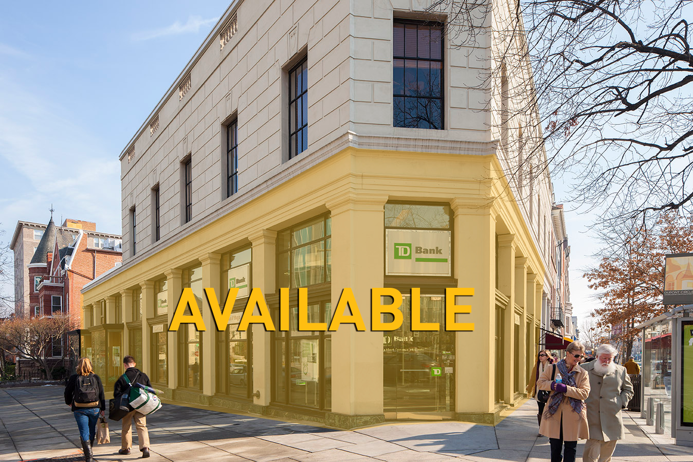 Commercial building available for lease.