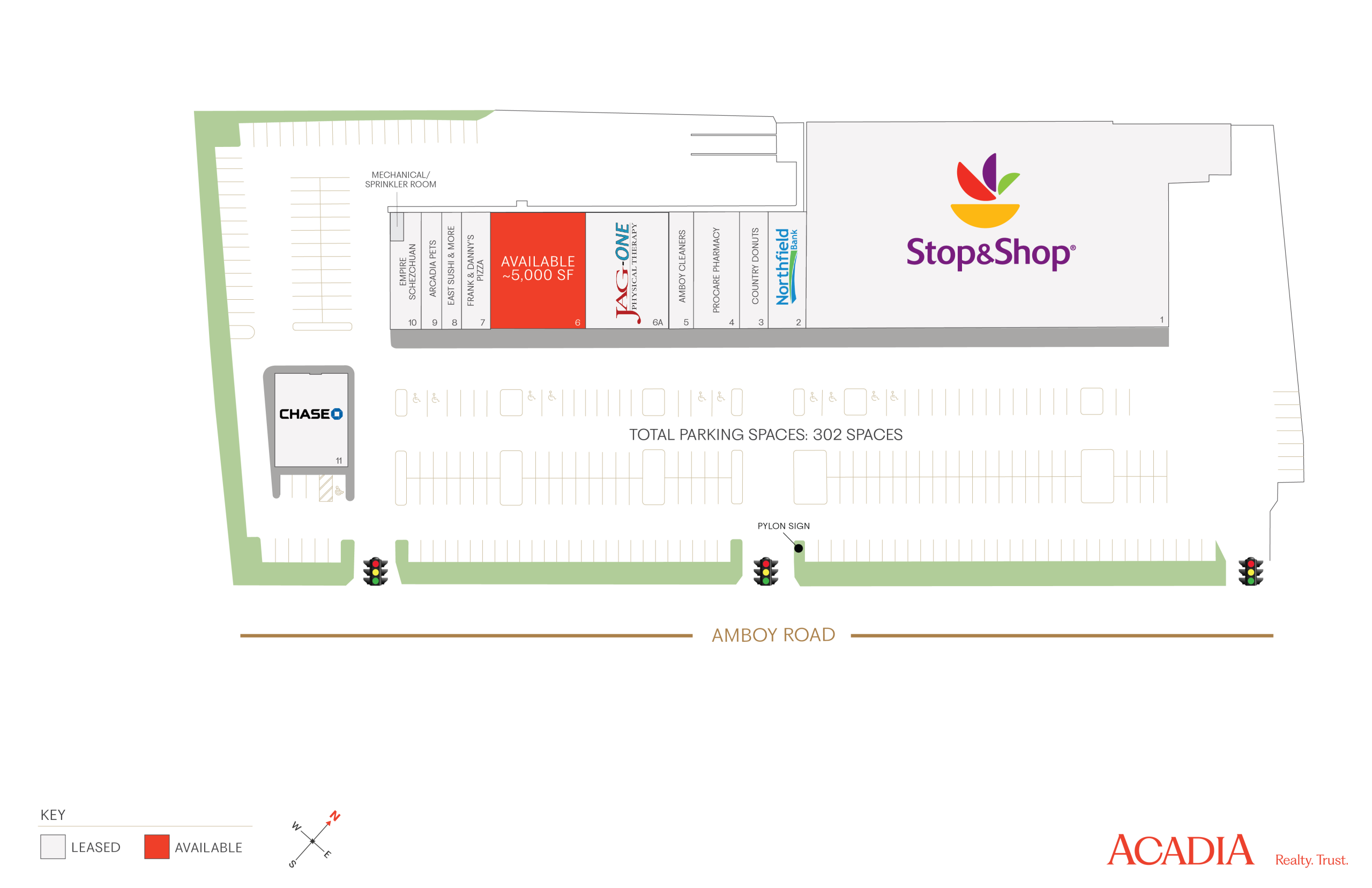 Store layout showing a Staple's Shop store and parking lot.