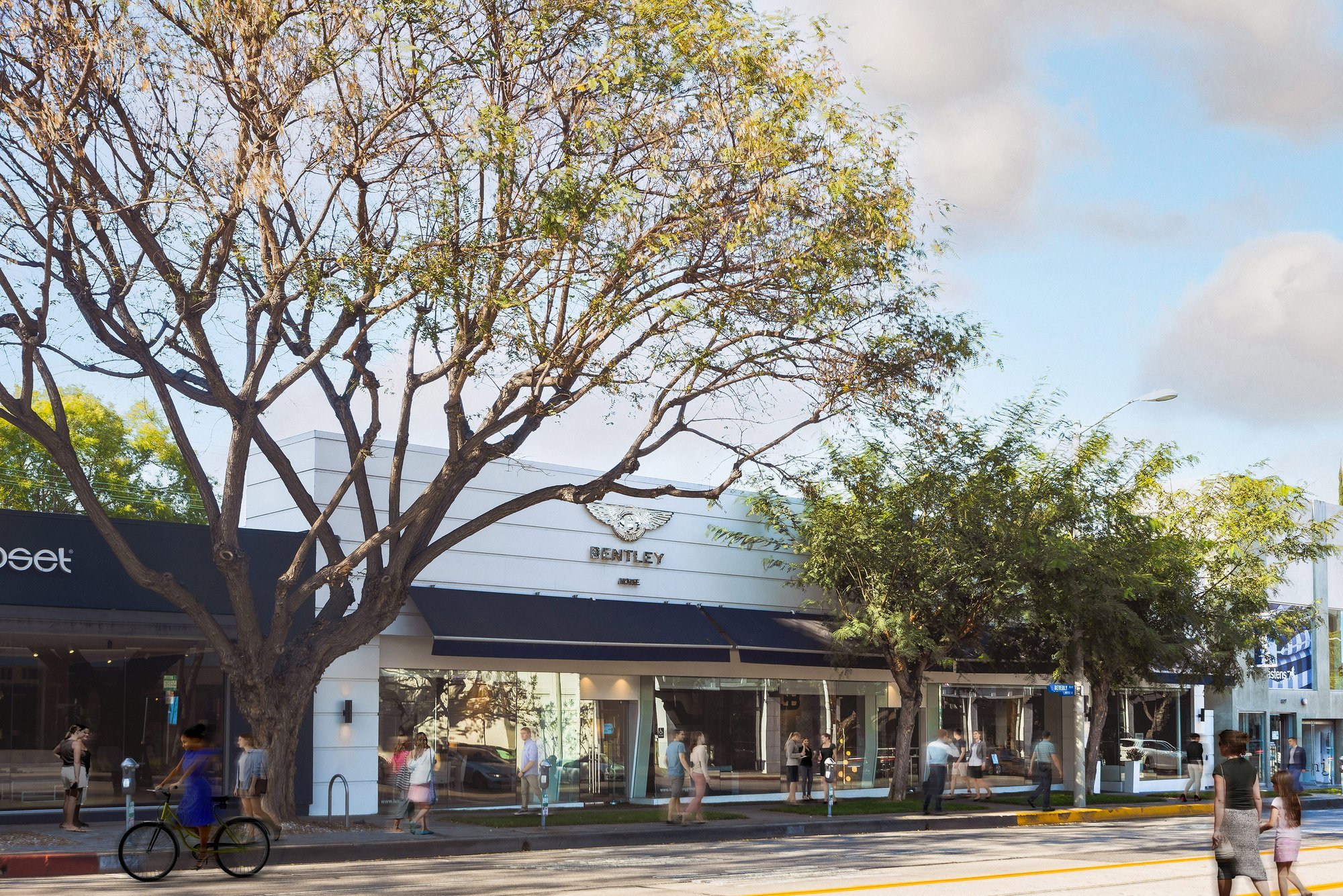 Bentley Motors dealership storefront