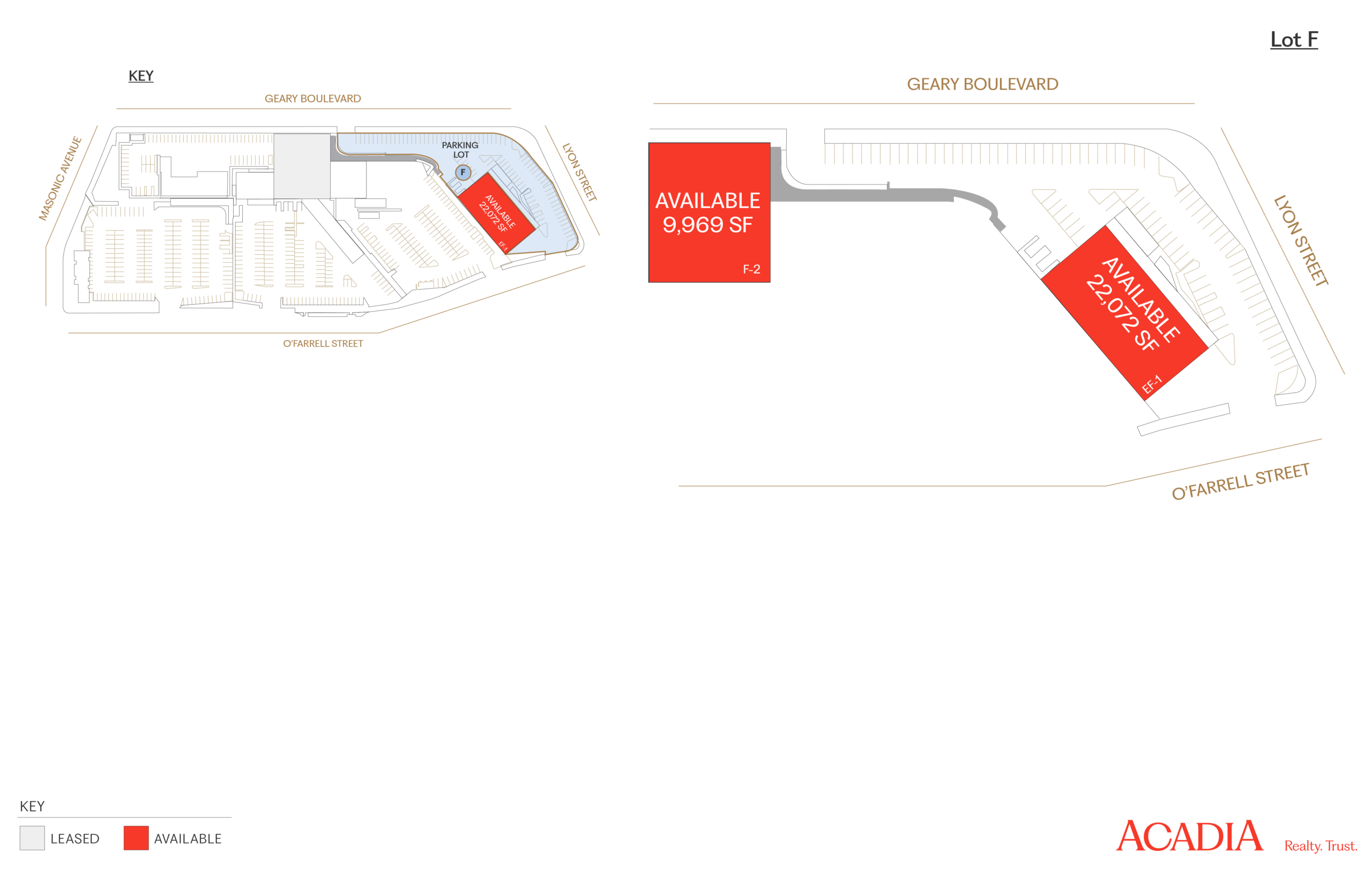 Site plan showing building and parking lot layout.