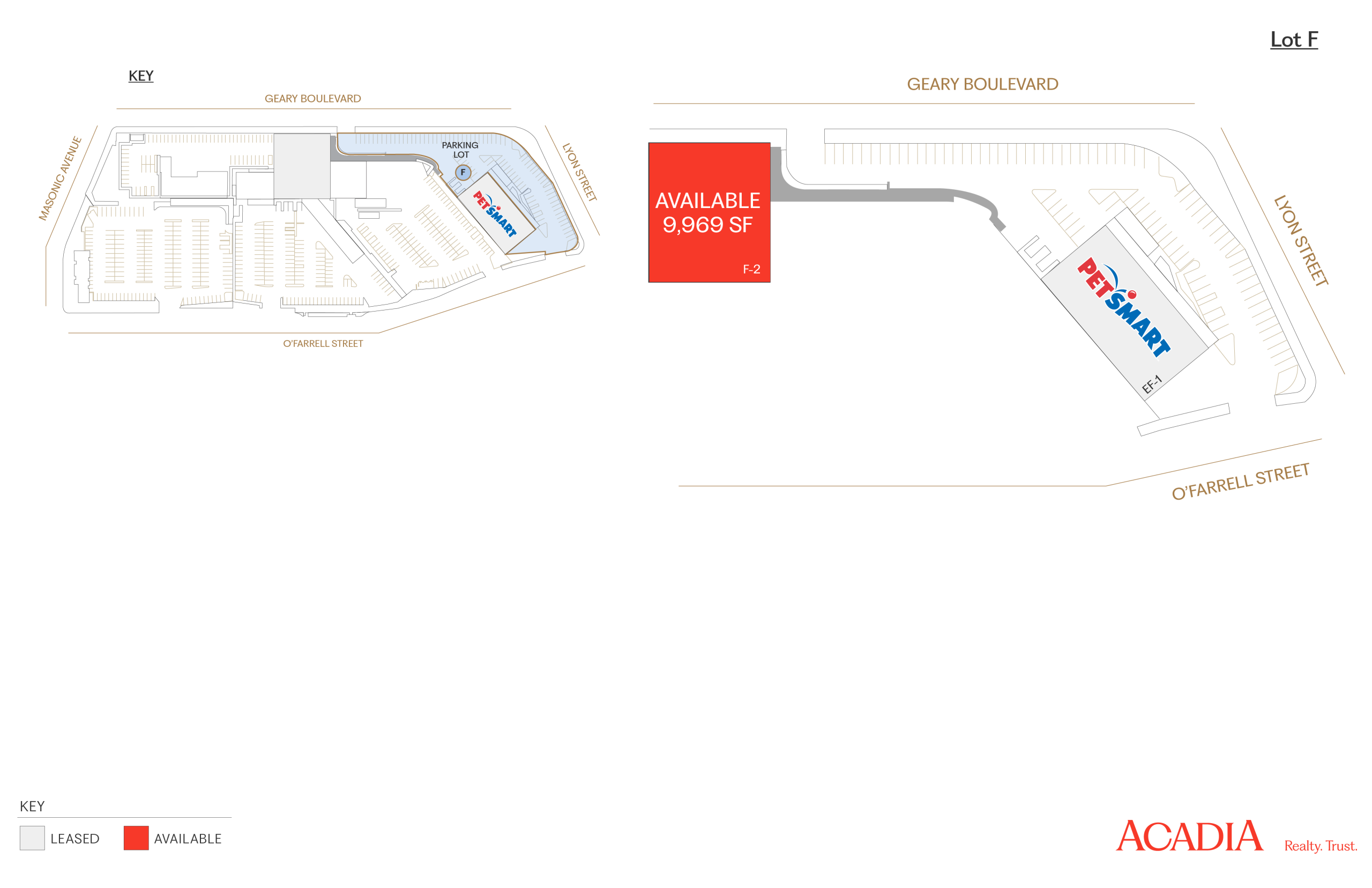 Site plan showing building and parking lot layout.