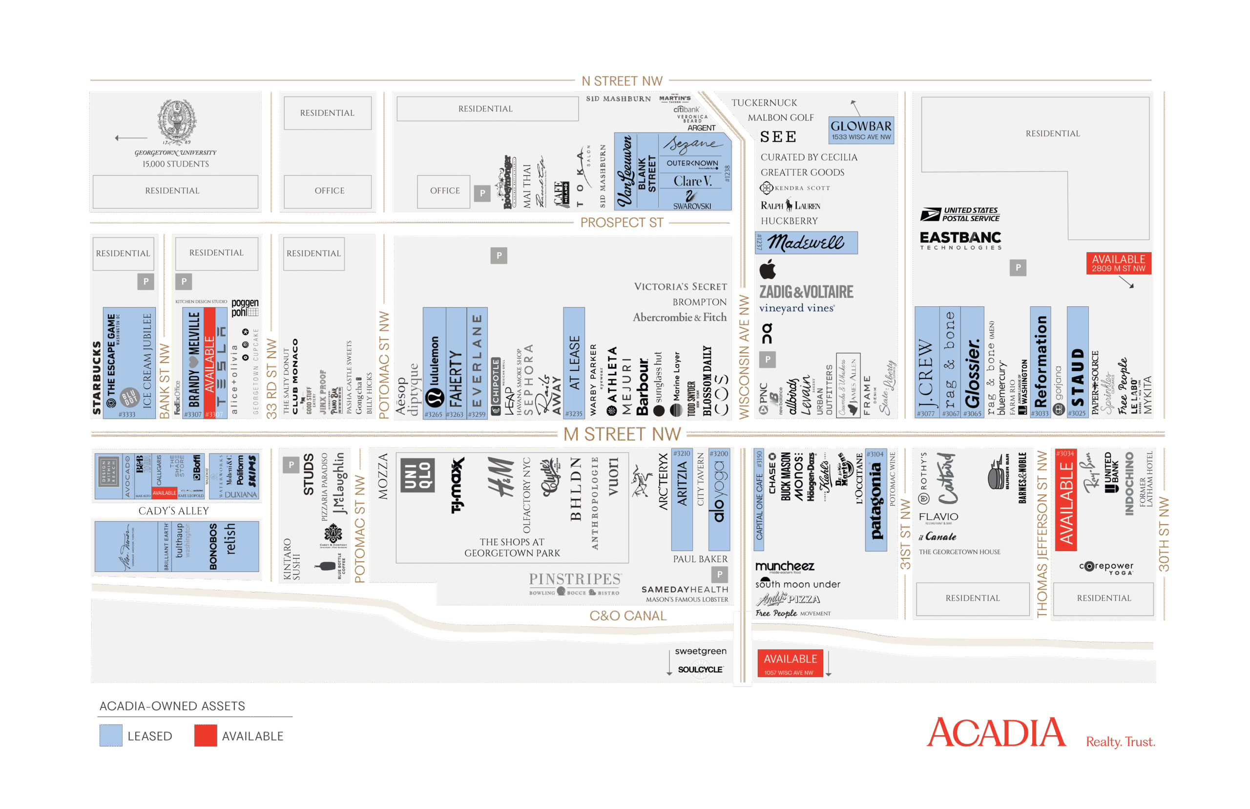 Map of the Railroad Square neighborhood in Albany, NY.
