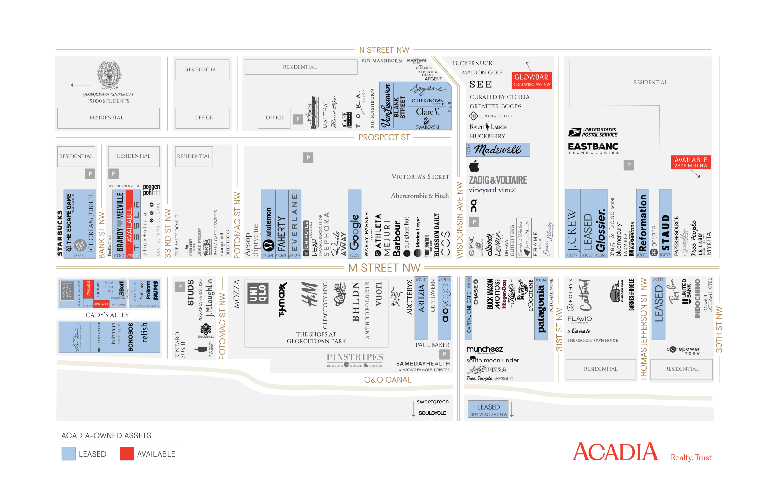 Map of the Railroad Square neighborhood in Albany, NY.