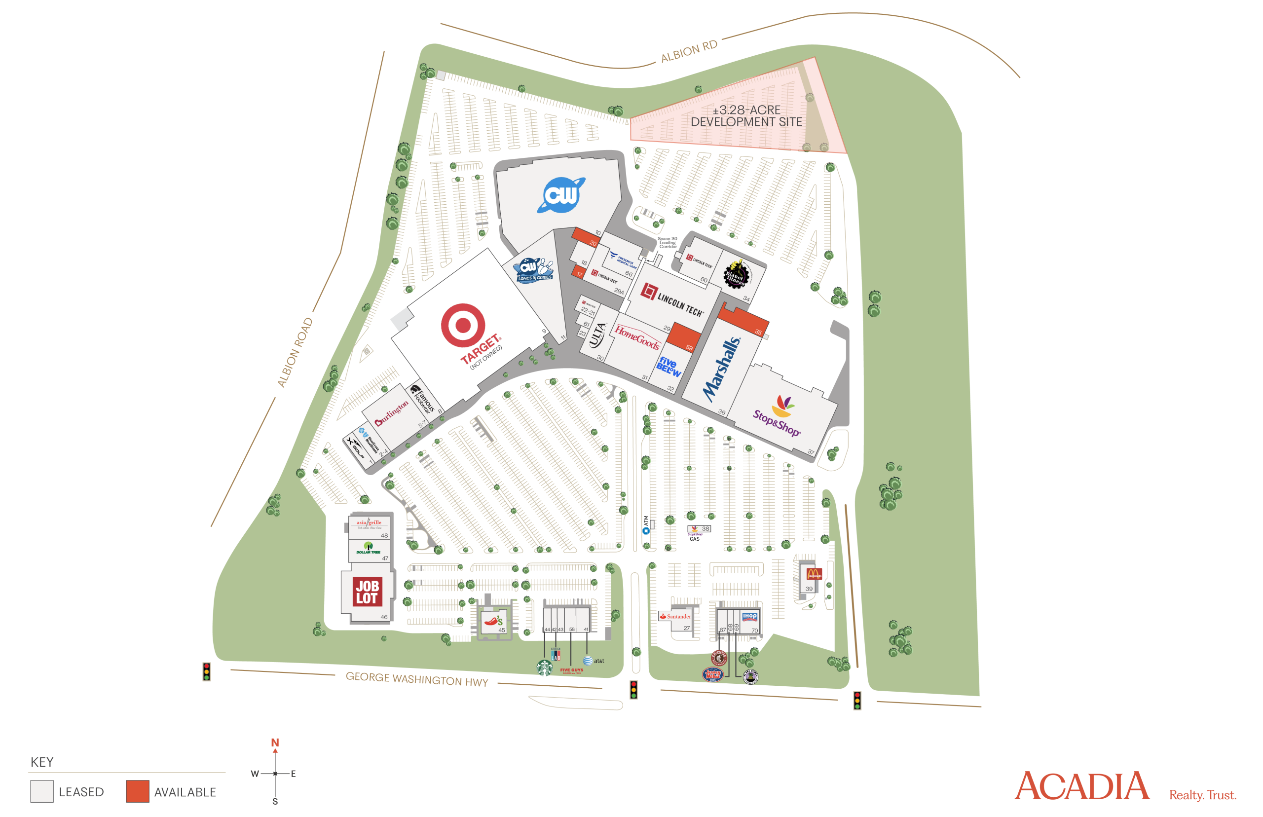 Shopping mall directory map