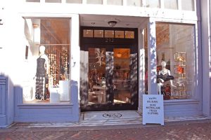 Exterior of a boutique clothing store.