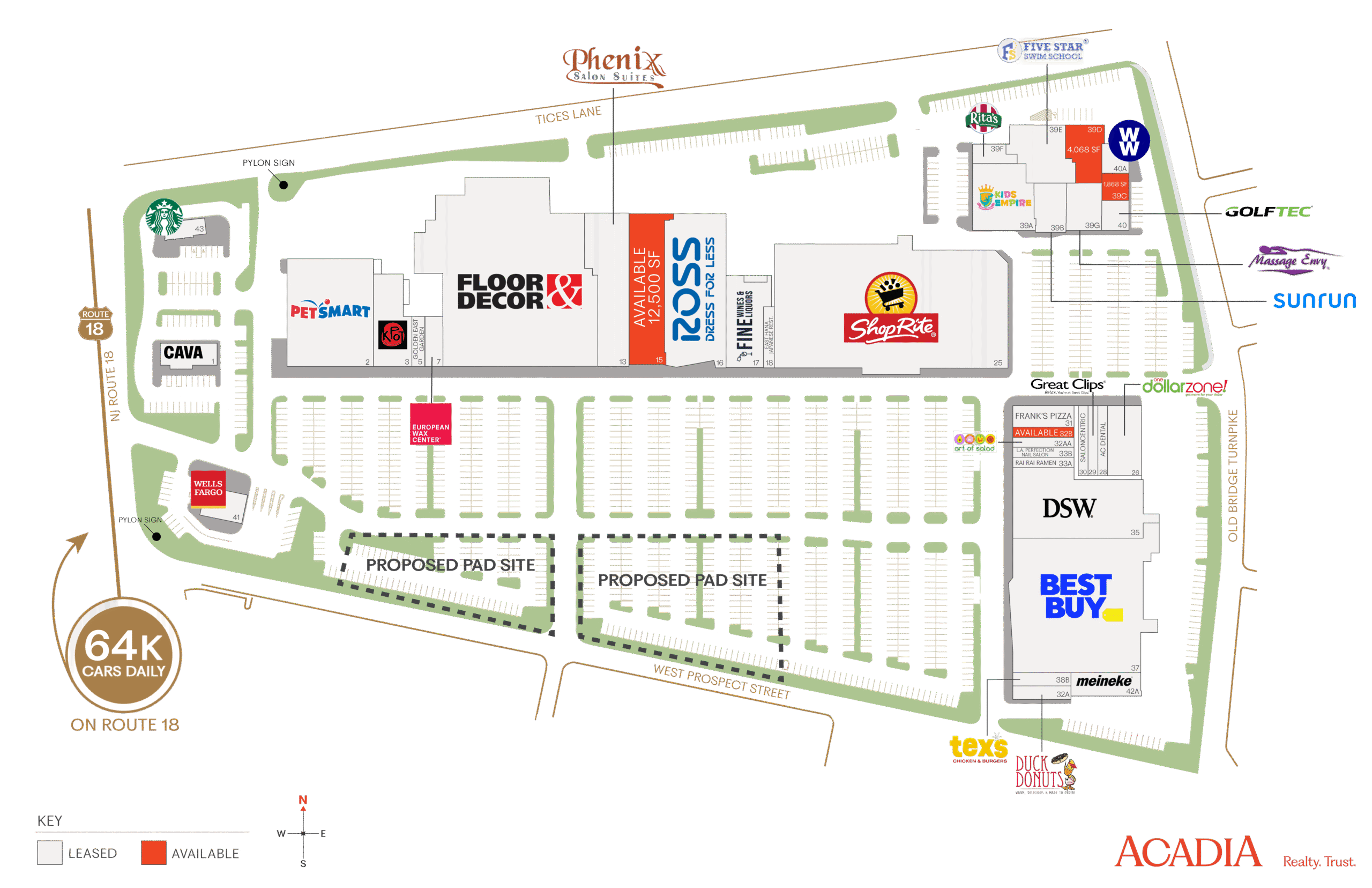 Shopping center site plan