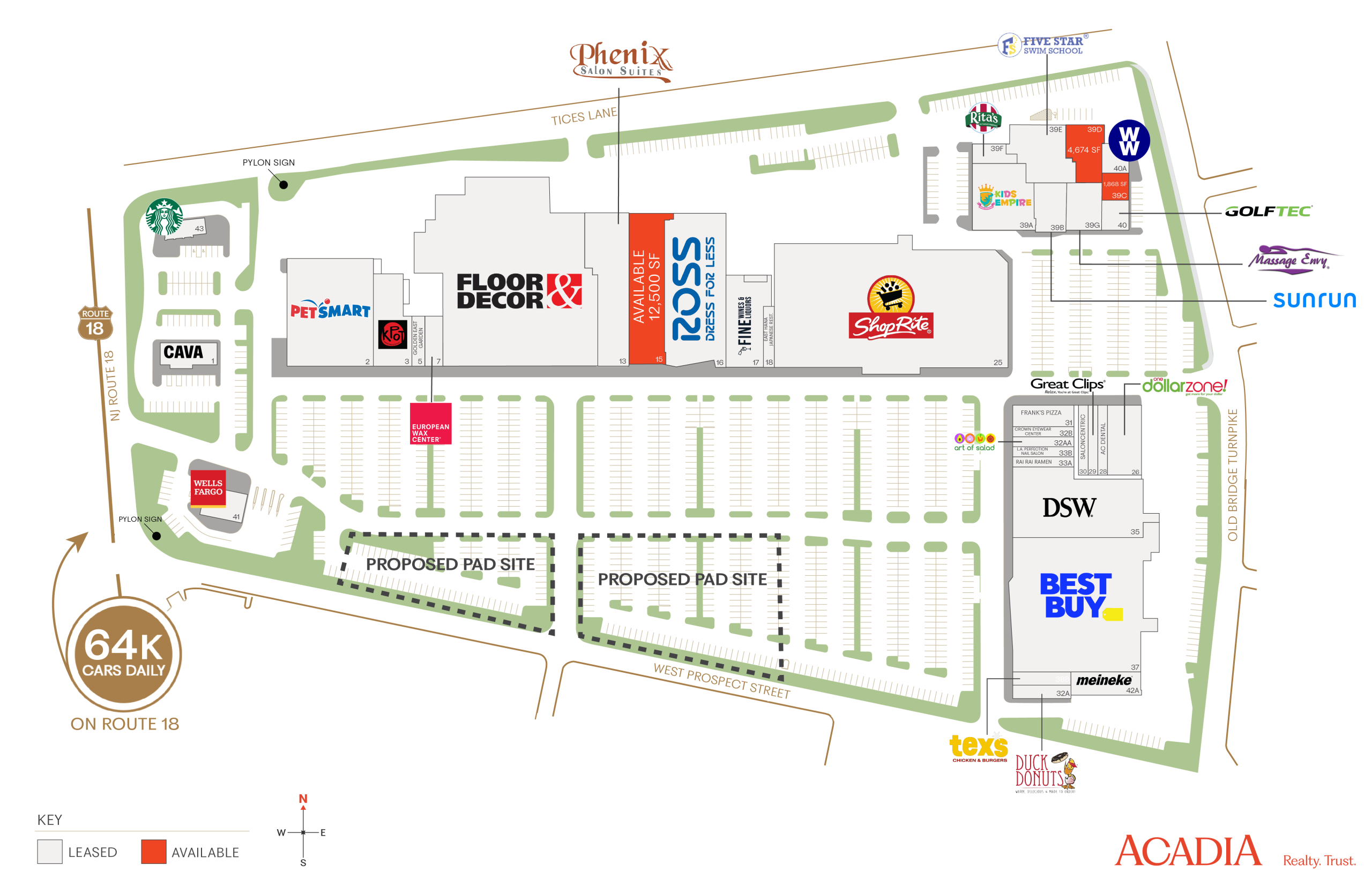 Shopping center site plan