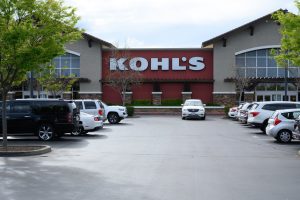 Kohl's department store exterior with parking lot.