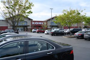 Kohl's department store exterior with parking lot.