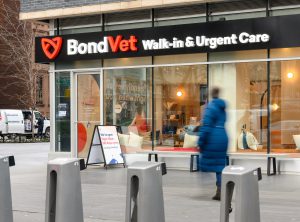 BondVet Walk-in & Urgent Care veterinary clinic storefront