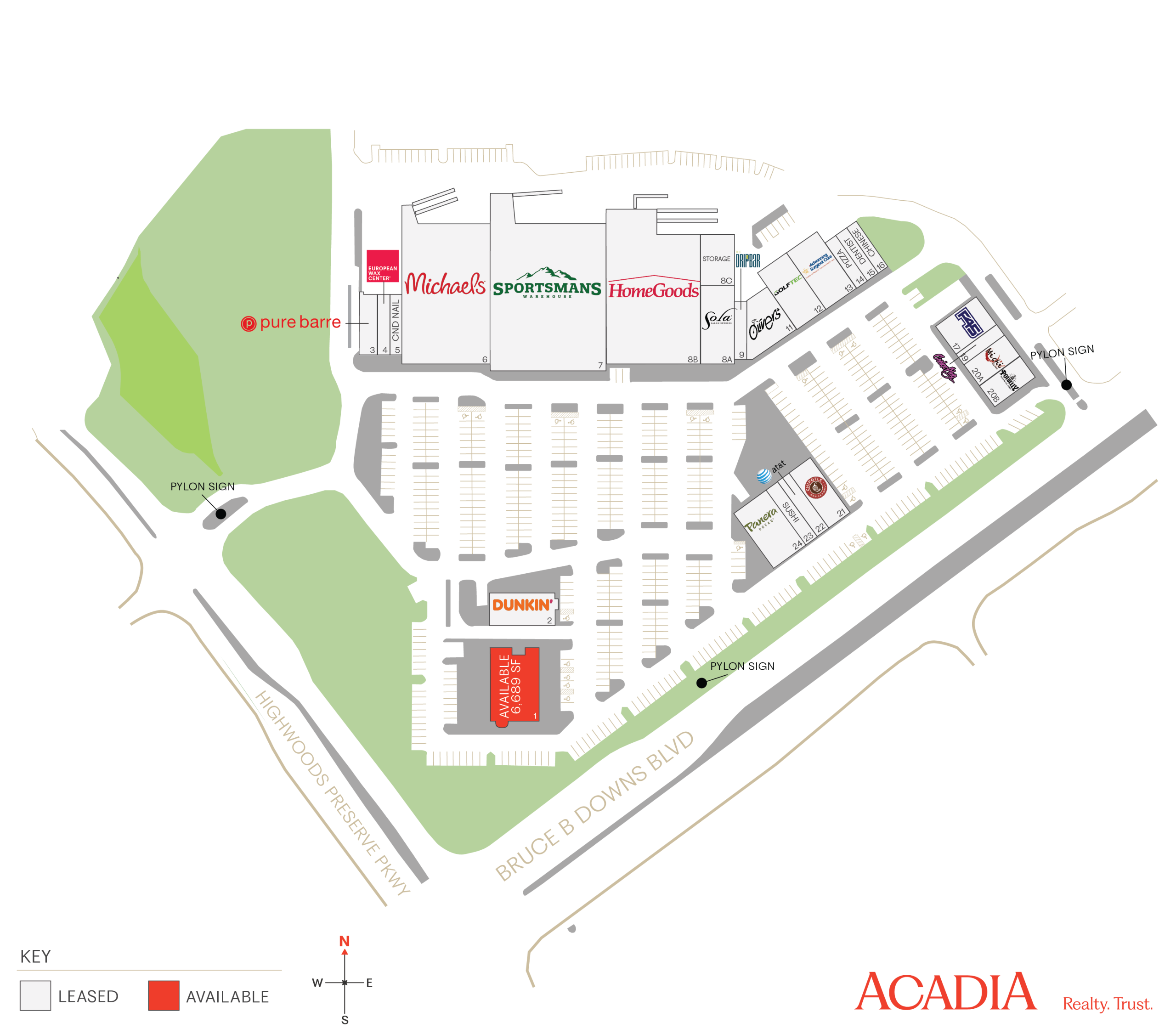 Mall directory map